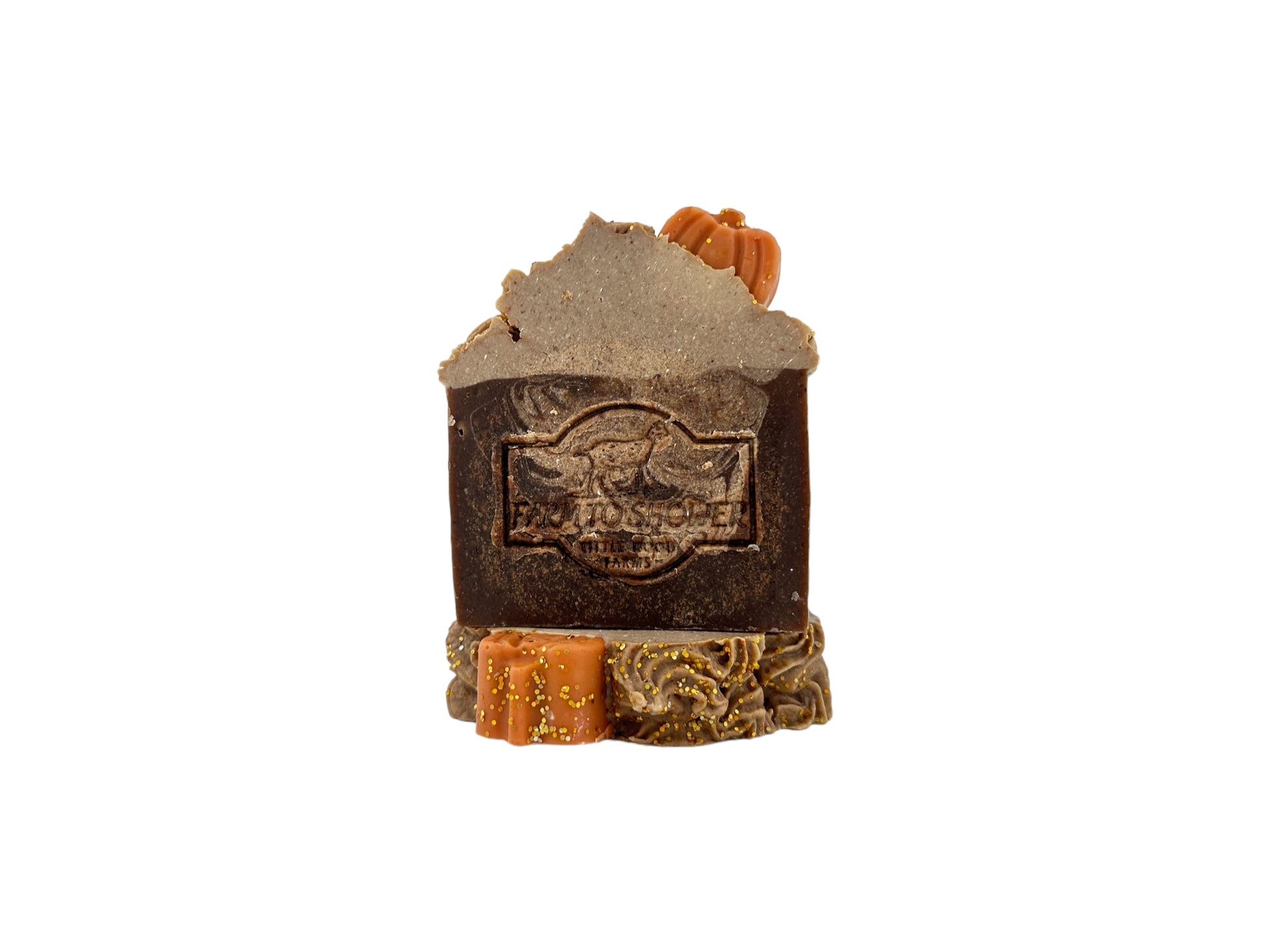 Goat milk soap, handmade soap, natural soap, cold process soap, bar soap, halloween soap, pumpkin soap, pumpkin latte soap, Pumpkin spice soap, fall soap